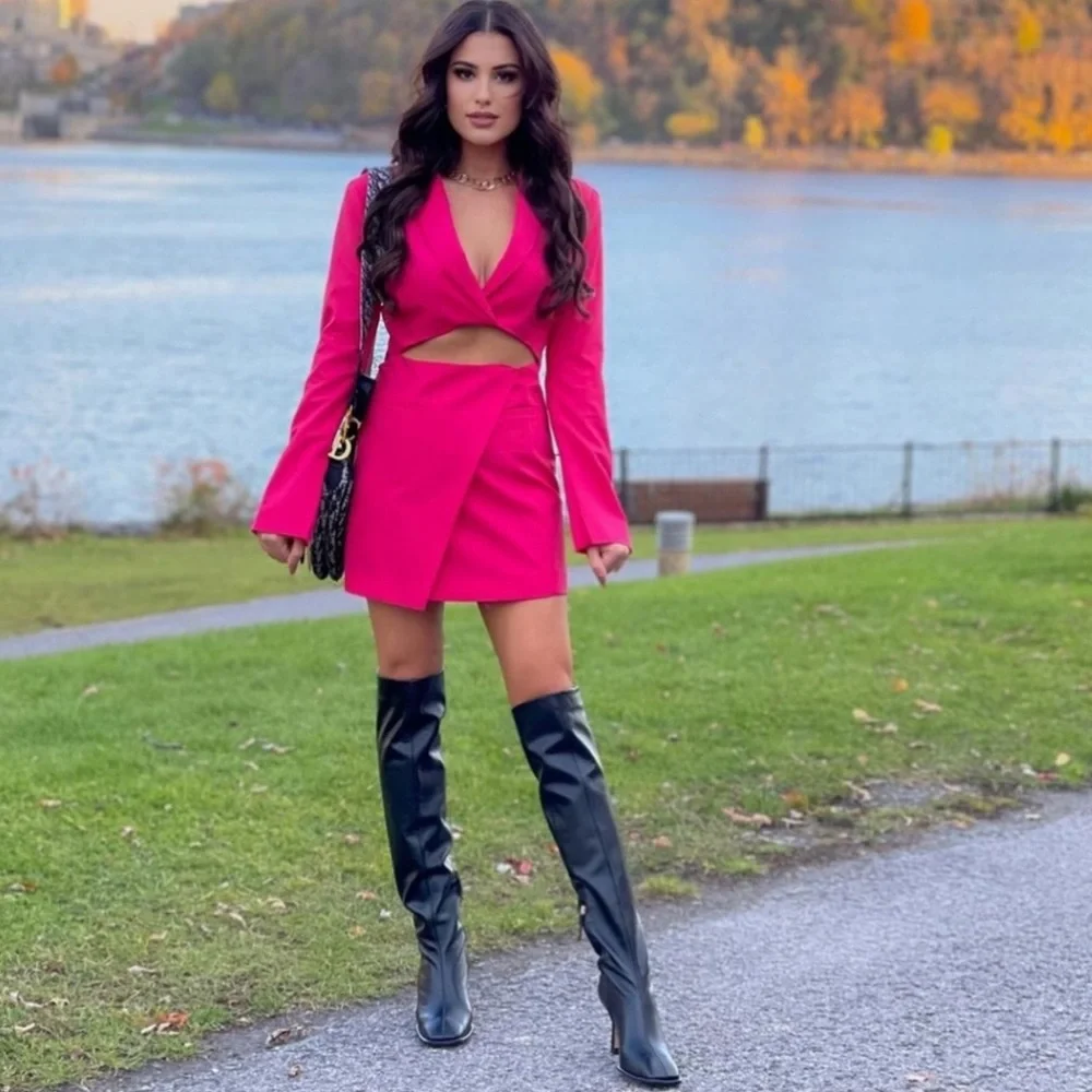 NWT Zara Cut-Out Blazer Dress - Picture 5 of 16